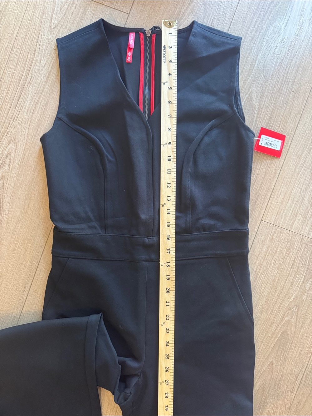 SPANX Perfect Sleeveless Jumpsuit Classic Black Size S - Picture 15 of 16